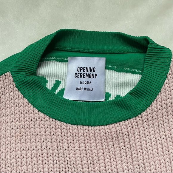 Opening Ceremony. MultiColor Combo Warped Logo Sweater. Size XS - Picture 4 of 7